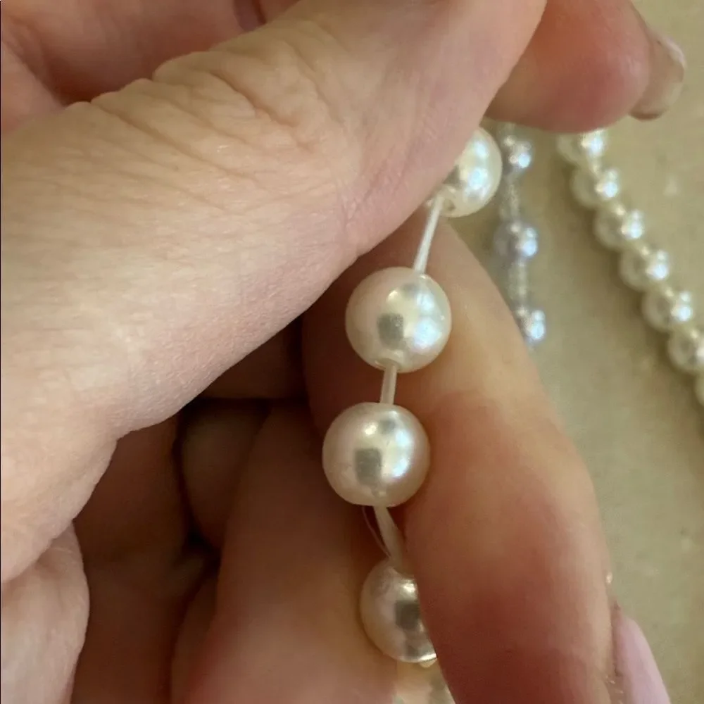 Elegant Pearl Necklace Set 2
